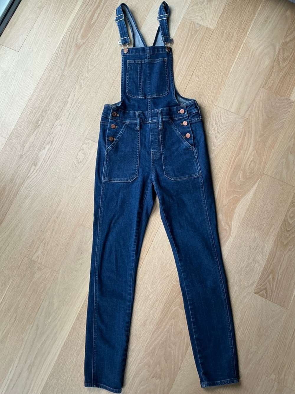 Madewell Medium Wash Skinny Denim Overalls Size XS